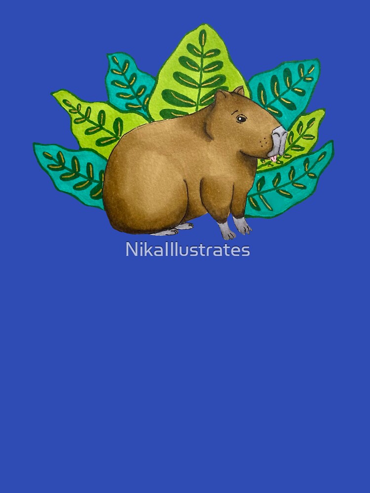 Cute Capybara Illustration by NikaIllustrates