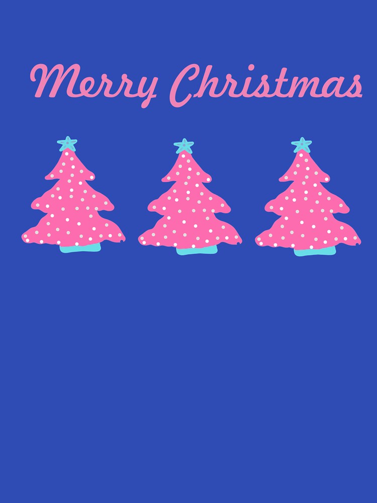 Merry Christmas Trees in Pink by DanielleGensler