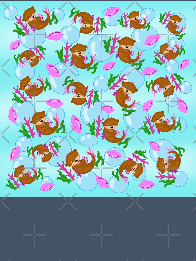 Cute sea otter pattern by KatyChristoff
