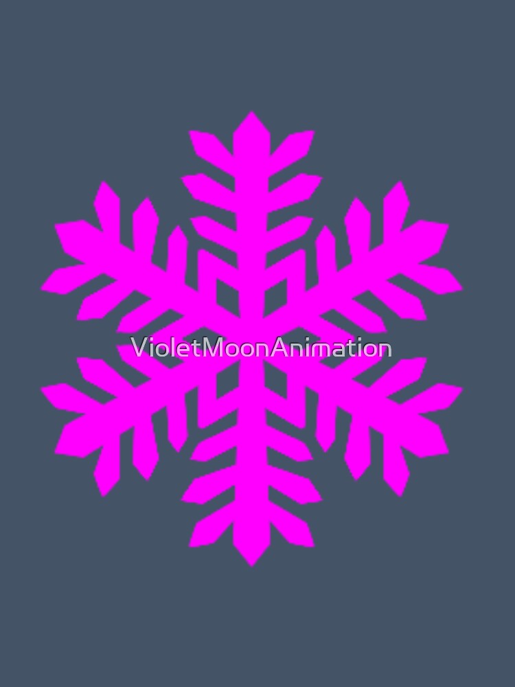 Pink Snowflake by VioletMoonAnimation