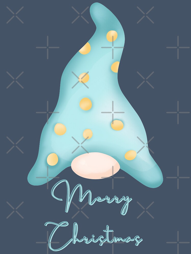 Cute Christmas gnome watercolour hat illustration by Brightful Creations
