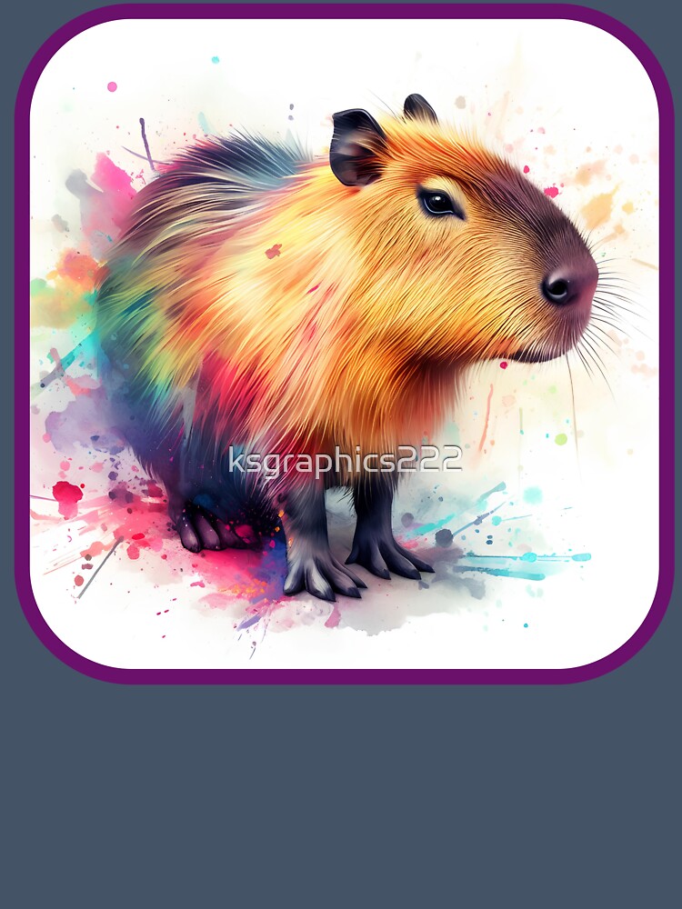 Capybara Art | Capybara Lovers by ksgraphics222