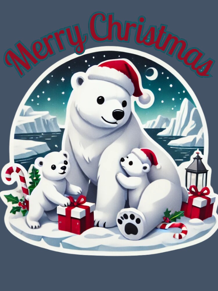 Merry Christmas Polar Bear Cubs by DigiSudu