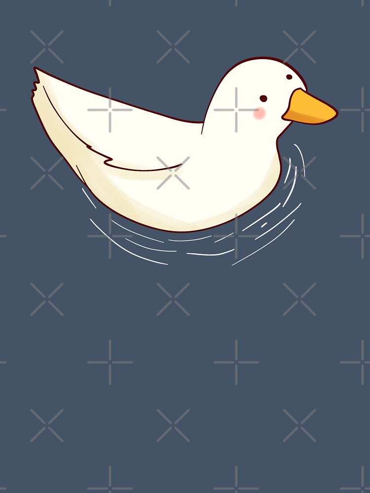 Duck swimming by Mayarart