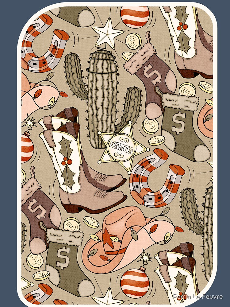 Southwestern Cowboy Christmas in Warm Neutrals by Perrin Le Feuvre