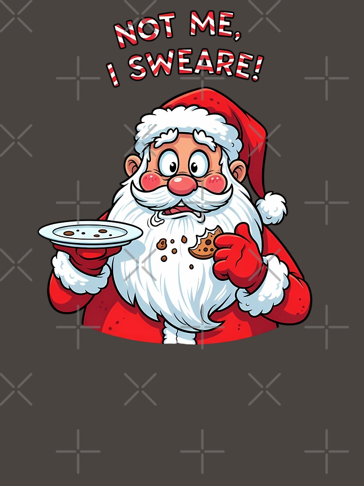 Santa’s Cookie Crisis Funny Christmas by Pixelzo