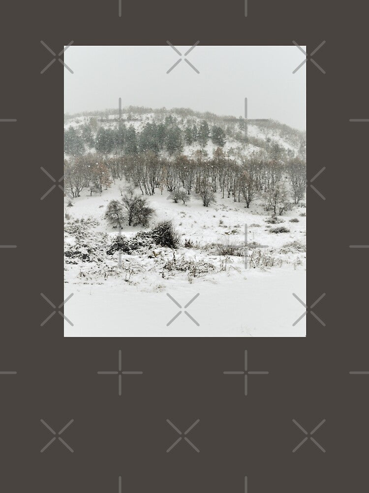 Snowy landscape background winter aesthetic forest by by-jwp