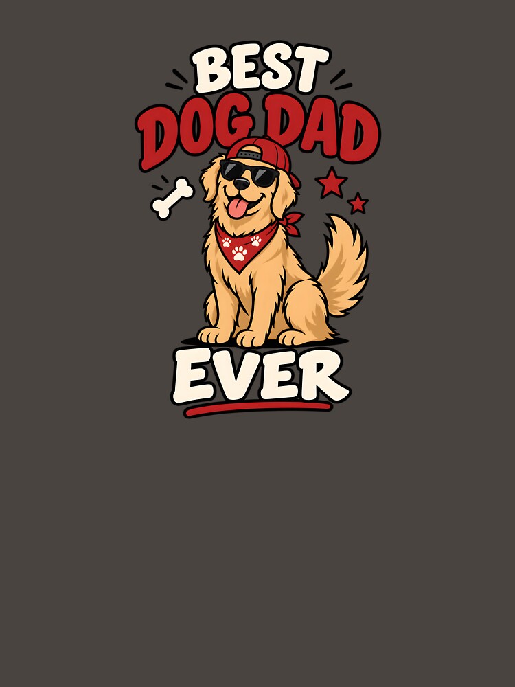 Best Dog Dad – Funny Dog Lover Design by Sed94