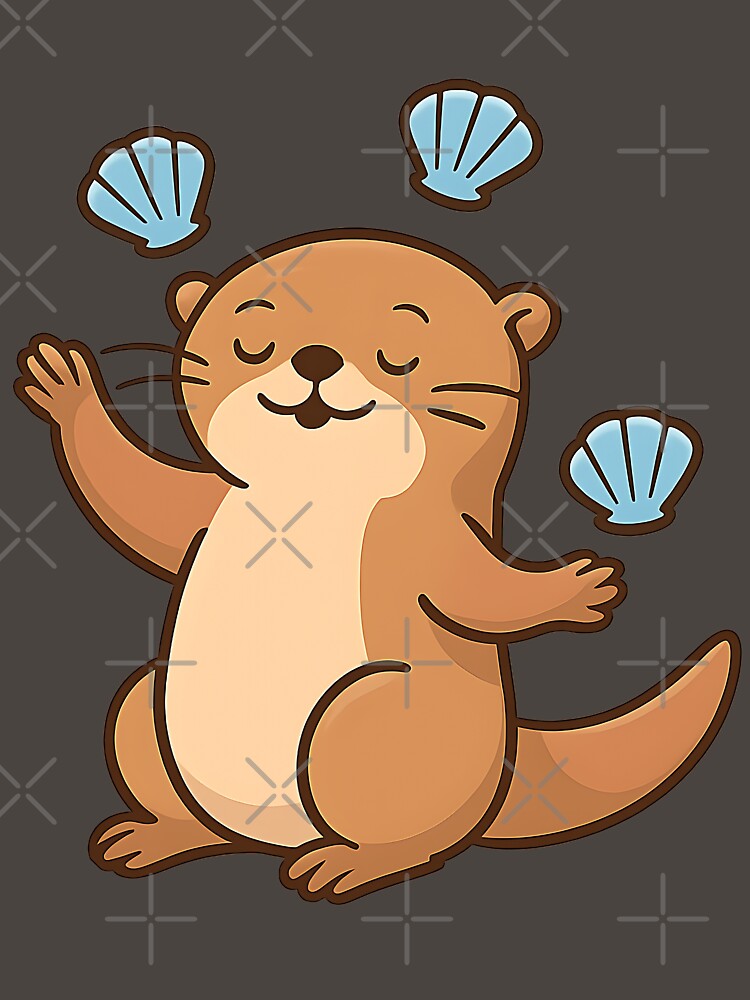 Otter juggling seashells by AwesomeBeyondLimits