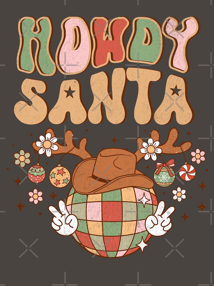 Howdy Santa Western Retro Christmas by RockBeeDesigns