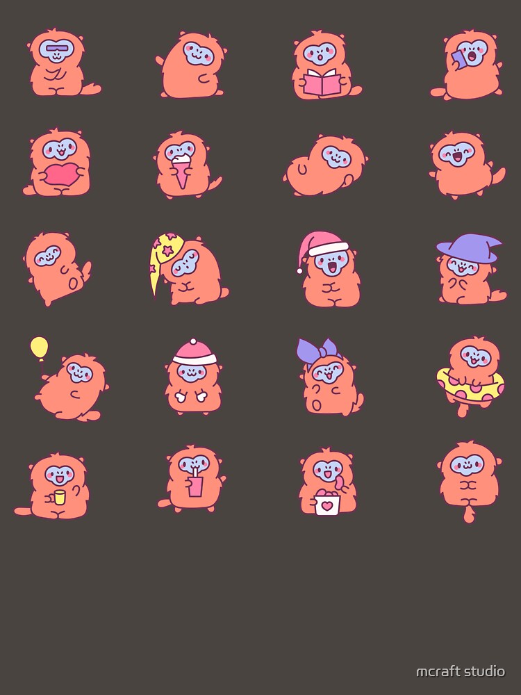 Cute Kawaii Otter Clipart Bundle by mcraft studio