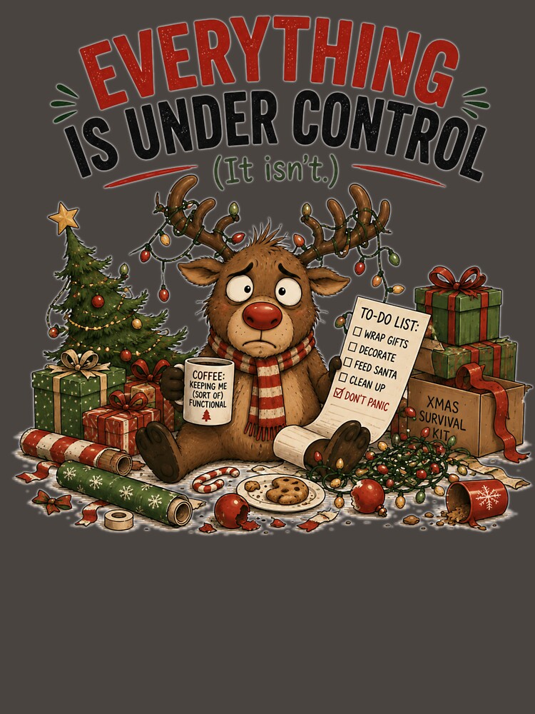 Everything Is Under Control (It Isn't.) | Funny Christmas Reindeer by MotylekAnia