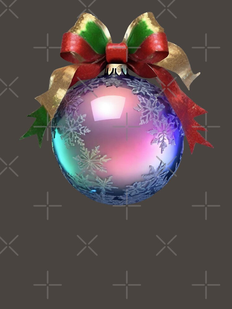 Beautiful Christmas Tree Bubble with colorful Bow by Aquillashop