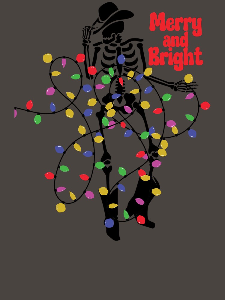 Merry and Bright Christmas Cowboy Skeleton by DT creations