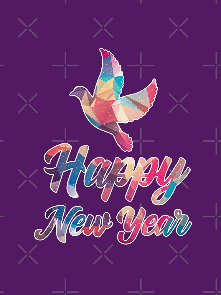 HAPPY NEW YEAR - DOVE ABSTRACT by MarkMotta