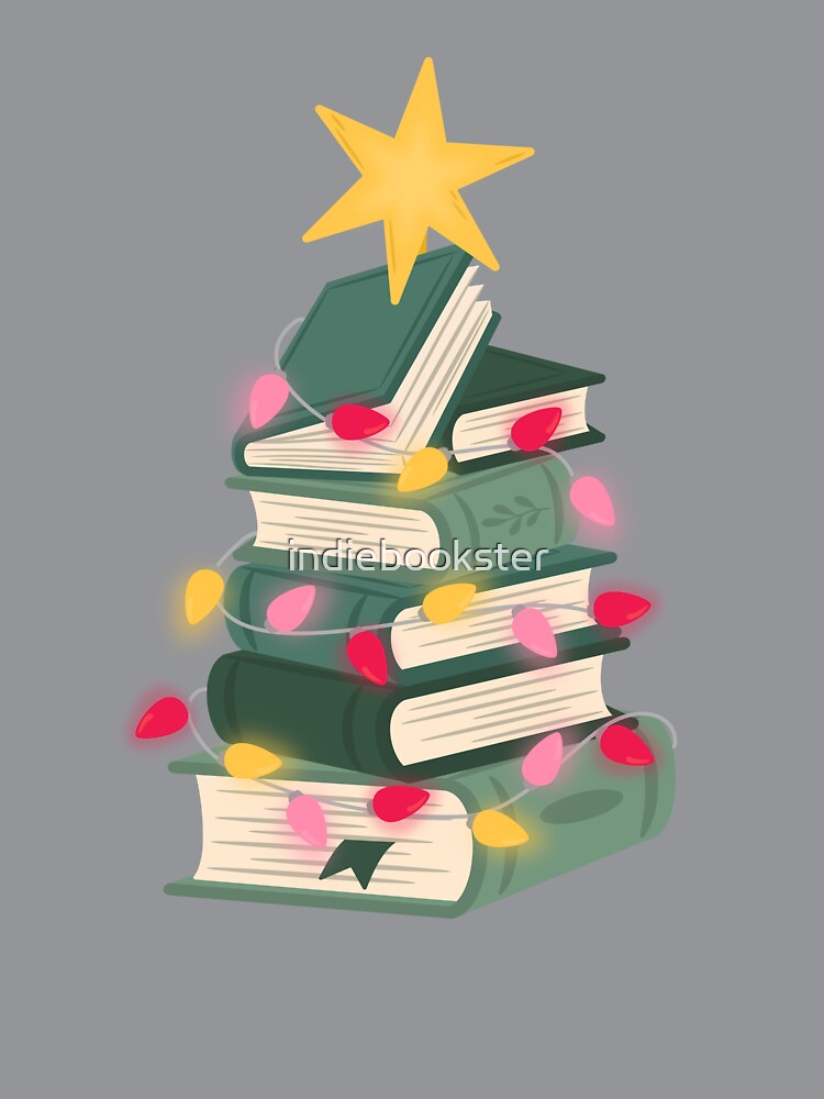 bookish christmas tree by indiebookster