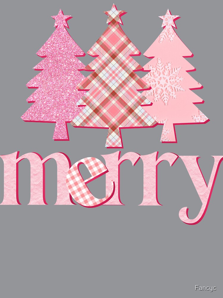 Merry Pink-Themed Christmas Trees by Fancyc