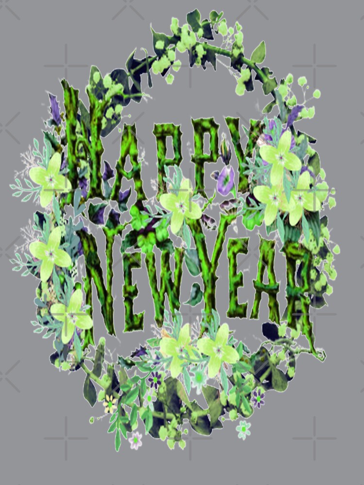 Happy New Year Design Inspired by Nature, 2,Howdy New Year,New Years Celebration, New Years Eve Countdown by Adri Barnard