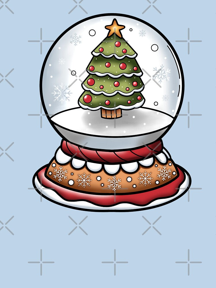 Christmas ornament of a glass ball with a tree inside by RavenAMarie