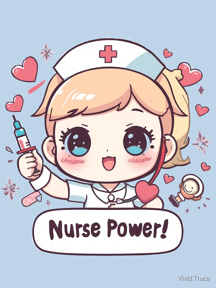 Nurse Power! Pastel Kawaii Medical Art by Vivid Trace