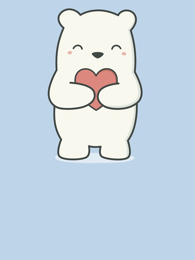 Kawaii Cute Adorable Polar Bear by wordsberry