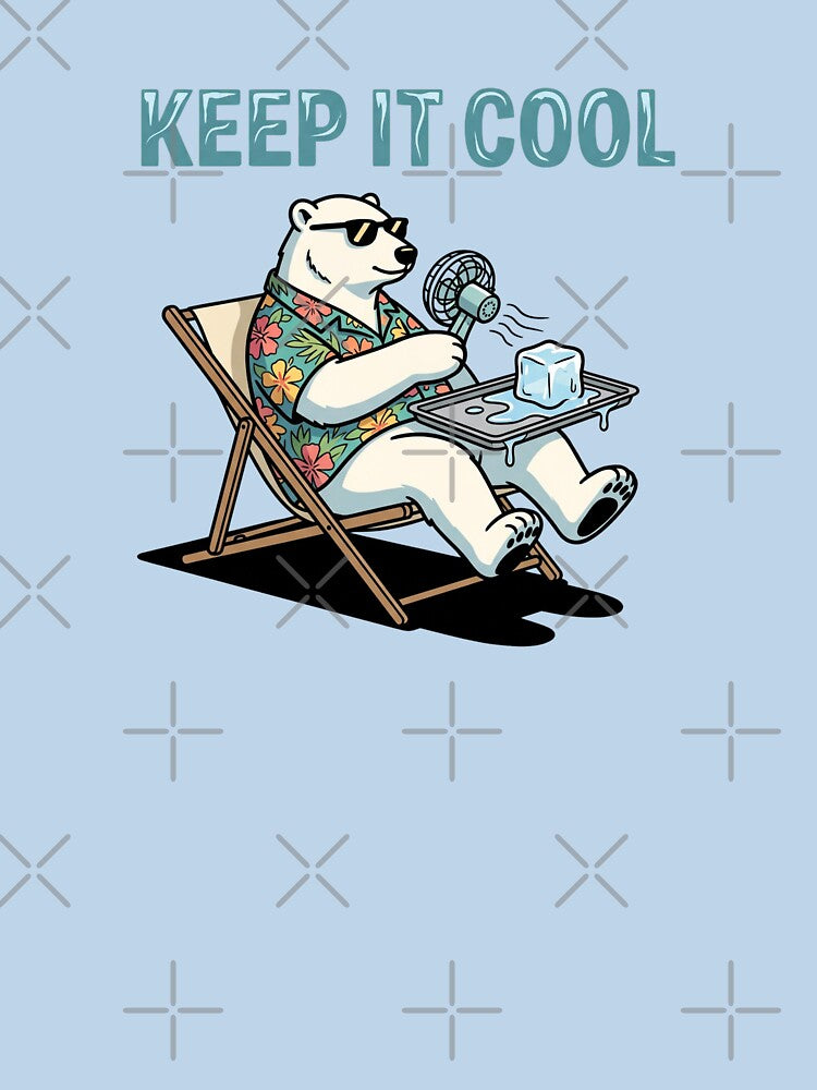 Polar Bear In Hawaiian Shirt Keep It Cool DIY AC by Rare By Hero