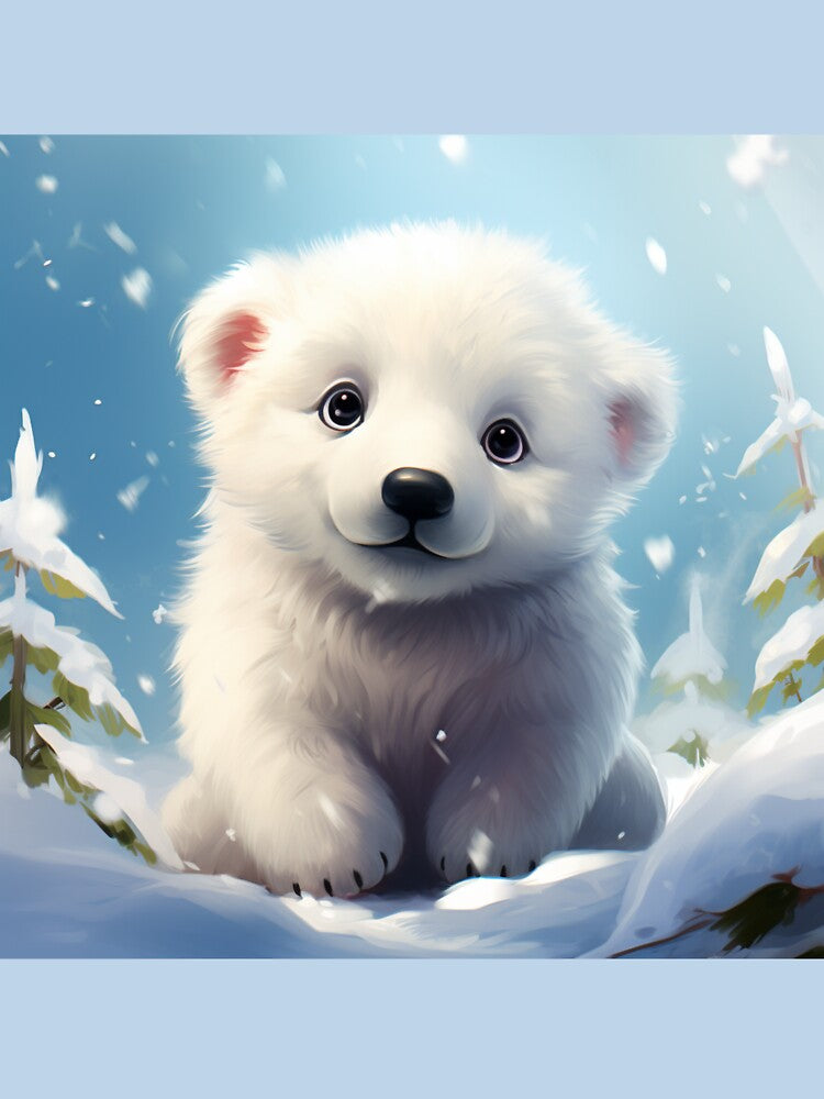 Cute Polar Bear - Cute Baby Animals by baby-animal-art