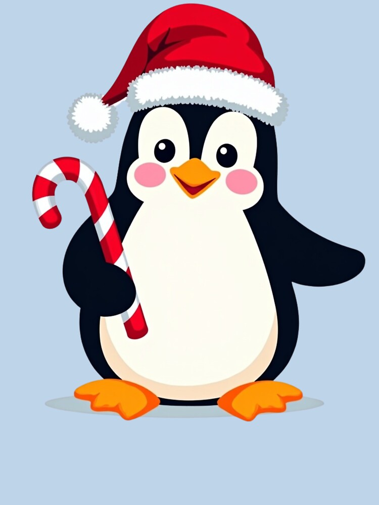 Cute Christmas Penguin Art by HobsS