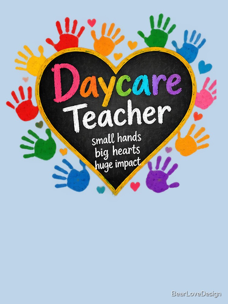 Daycare Teacher Appreciation Gift – Small Hands Big Hearts by BearLoveDesign