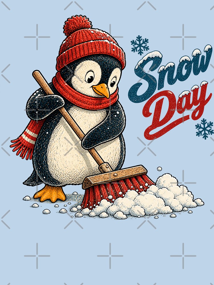 Cute Penguin Snow Day by lungpleecha