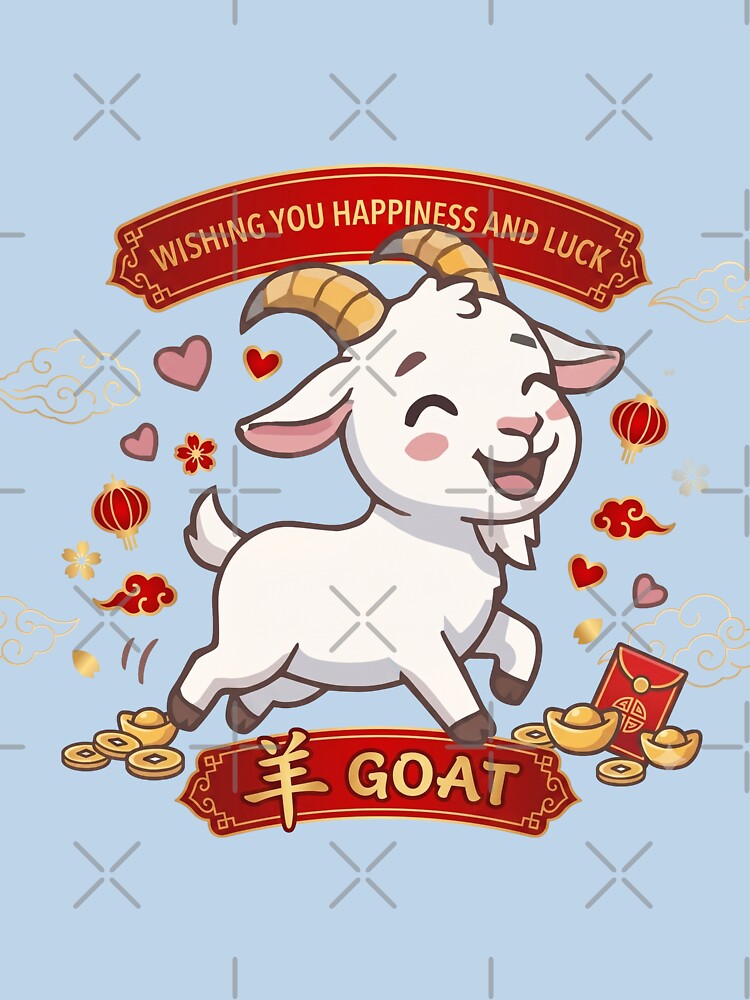 Year of the Goat 2027 Lucky Chinese Zodiac Lunar New Year by taogiauco