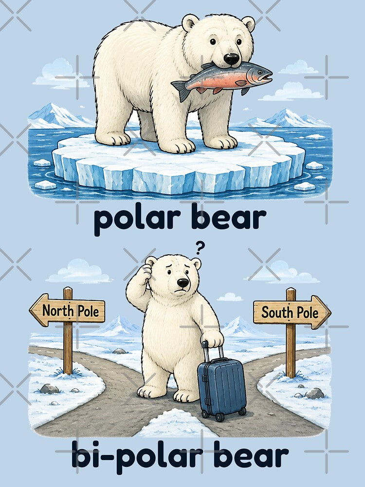 polar bear bipolar bear bi-polar bear by PhiloDoh