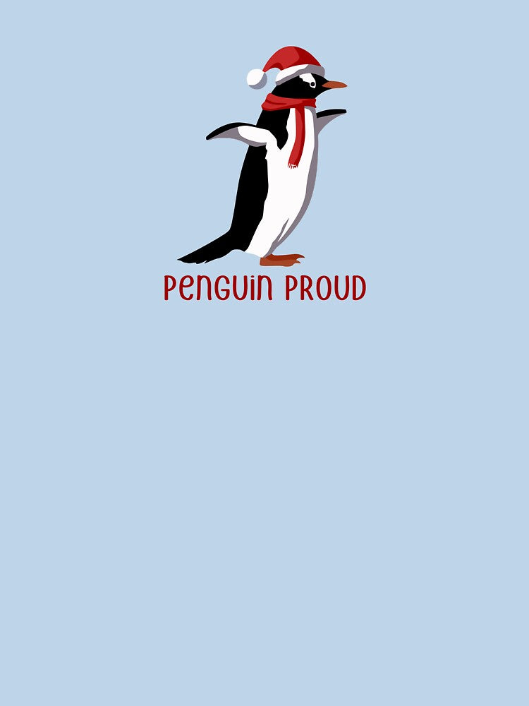 Penguin Proud (on Blue) by PawsitiveMum