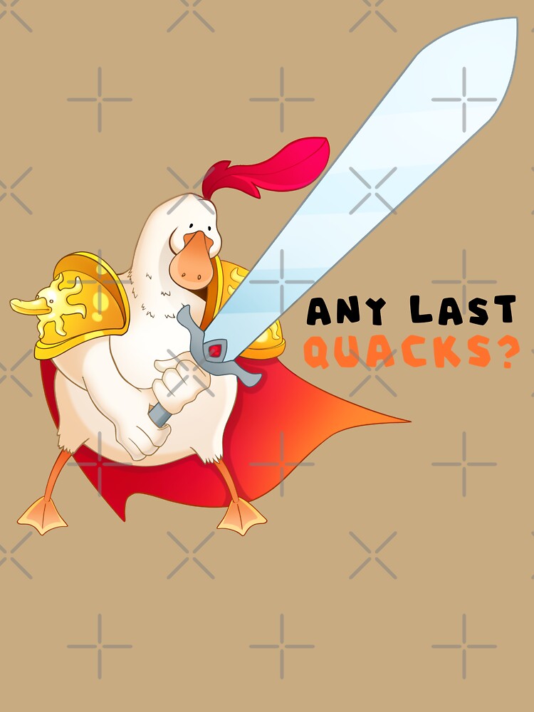 Knight Duck With a Sword "Any Last Quacks?" by UnicornCornHorn