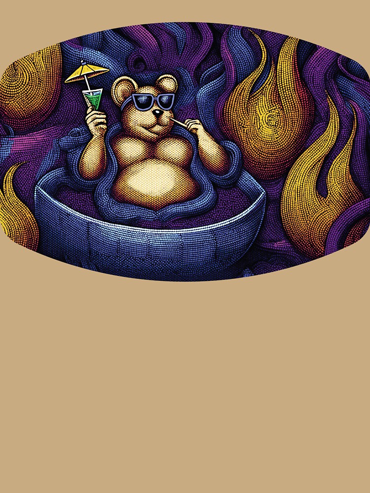 Bear in a Jacuzzi - Let it Burn by Kelly Designed