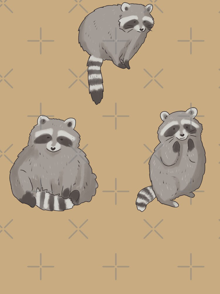Raccoon illustration pack by Mayarart