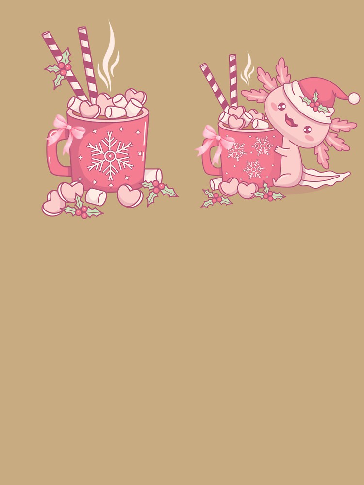 Cute Axolotl Hot Cocoa Christmas Hoodie by MNtees30