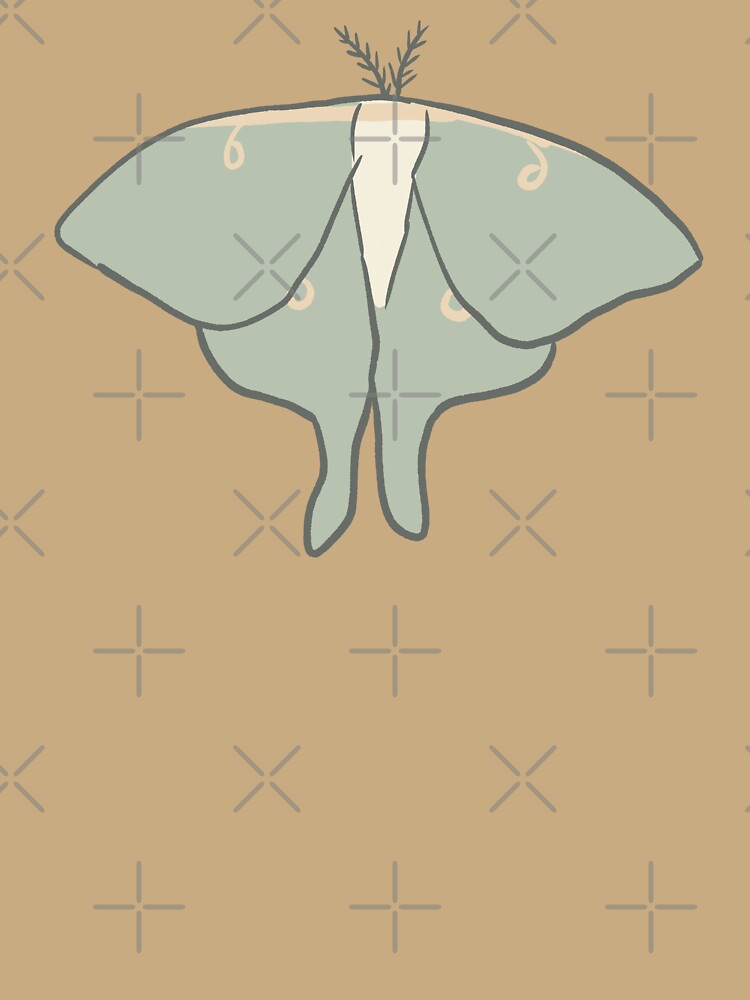 Green moth art by Mayarart
