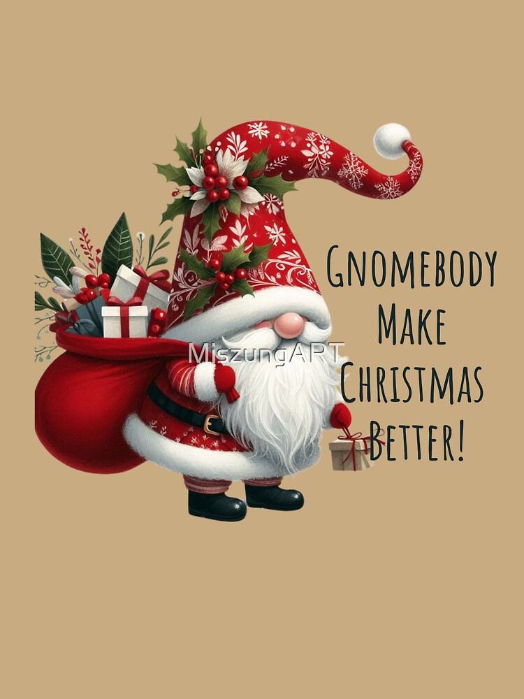 Christmas Gnome Wonderland - Santa's Festive Helper Gifts by MiszungART