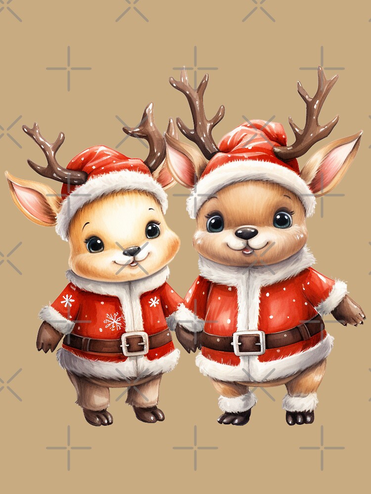 Two adorable baby reindeers by ArtOfDreams9