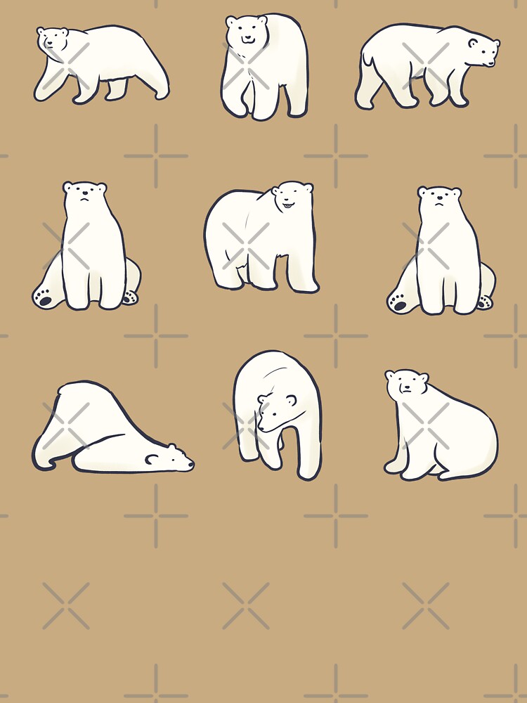 Polar bear drawing pack by Mayarart