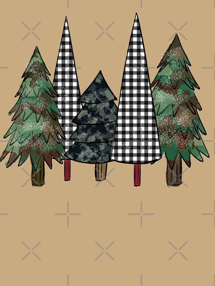 plaid Christmas tree camo by JavierShih
