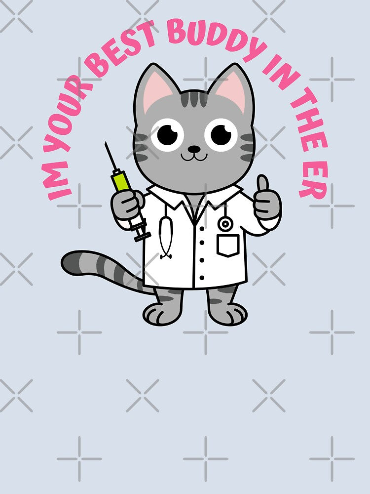 Cat Nurse-Cat lover-Youre best buddy in the ER by medoutfits