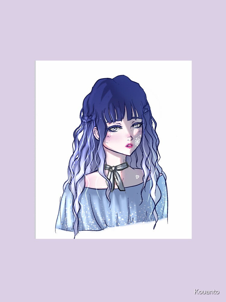 Winter cute anime girl by Kouanto_artshop
