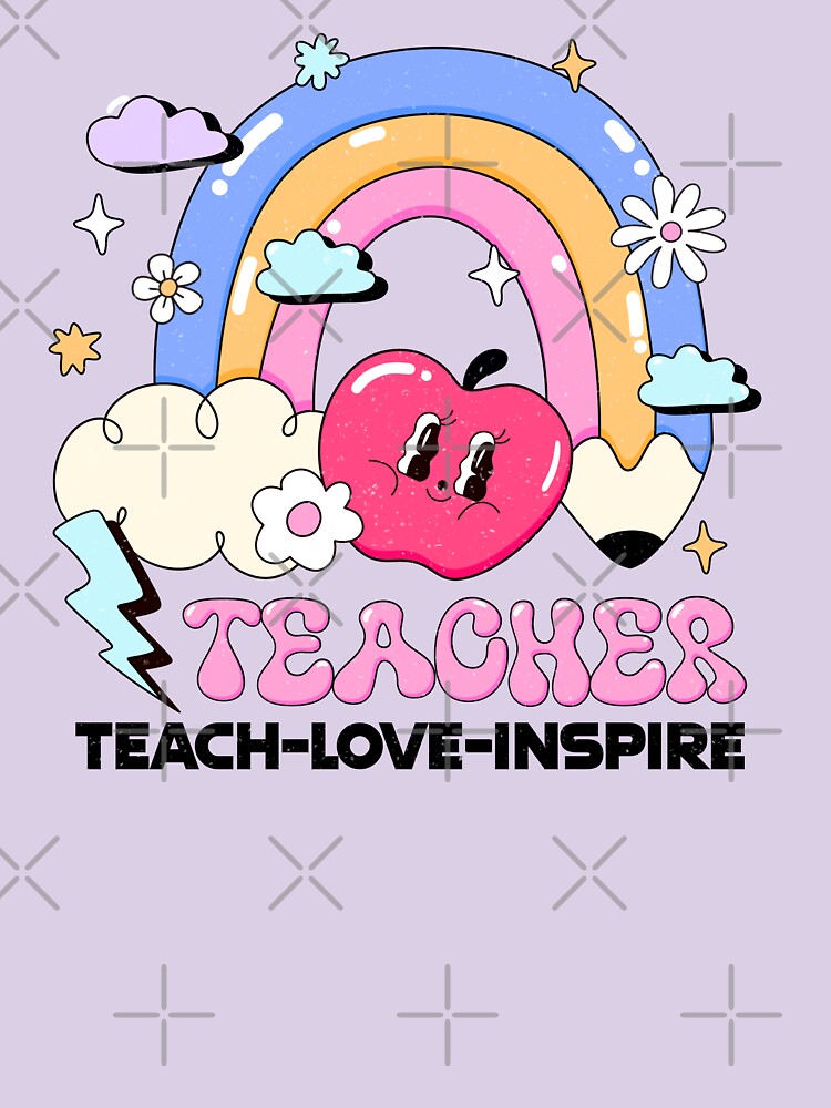 teach, love, inspire. Teacher appreciation design.  The perfect Christmas/birthday/leaving gift for your favourite teacher. Best teacher gift. by Invisible-Cult