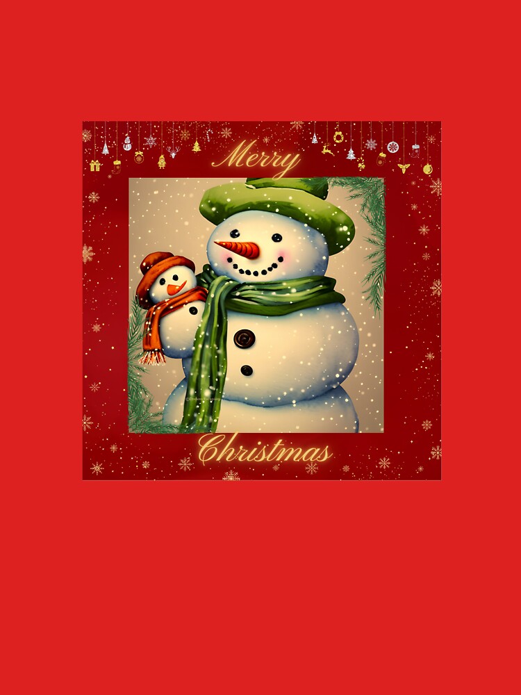 Merry Christmas from Snowman and Snowbaby by DreamyEscapism