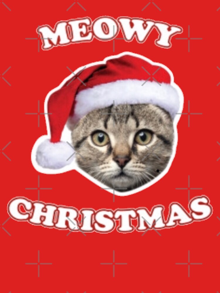Cat Humor - Meowy Christmas by AmericanTeeCo