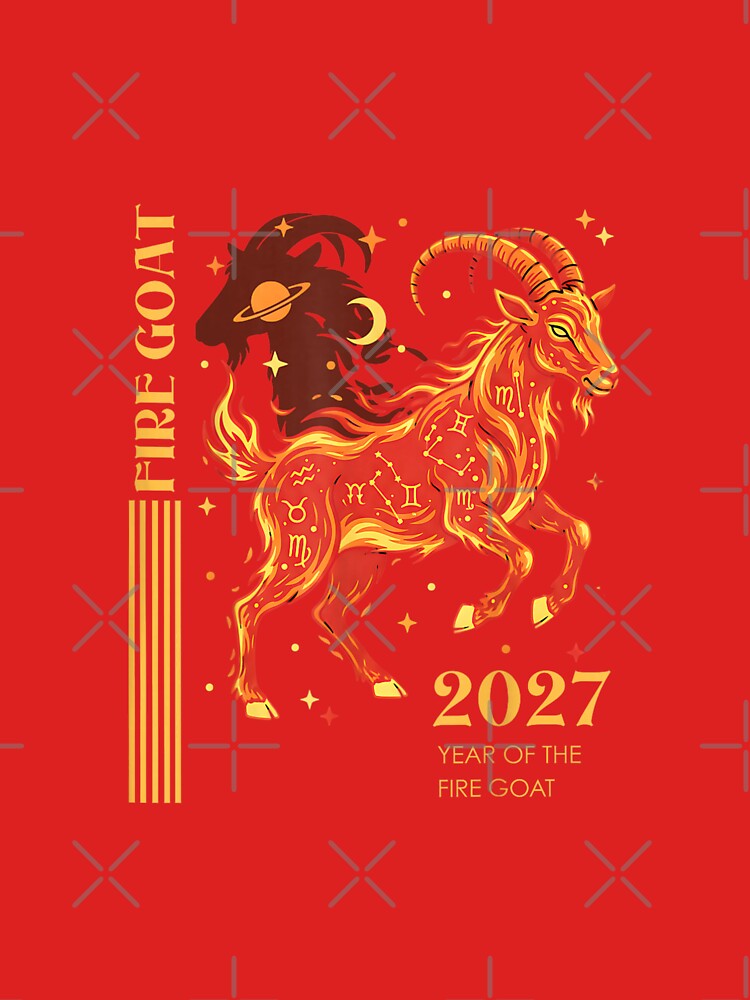 Fire Goat 2027 Year Of The Goat Chinese Zodiac Astrology Birth Year by GrumpySableye