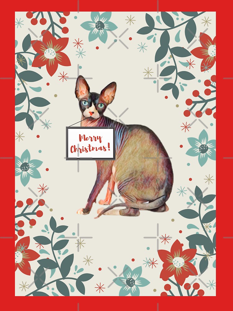 Christmas Sphynx cat by AnnaAndVibes