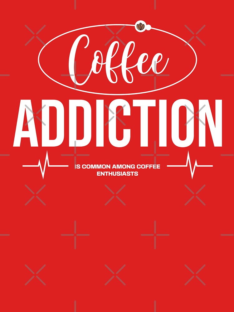Retro Holiday Coffee Addiction Design – Caffeine Lovers Xmas Gift by Davimonst